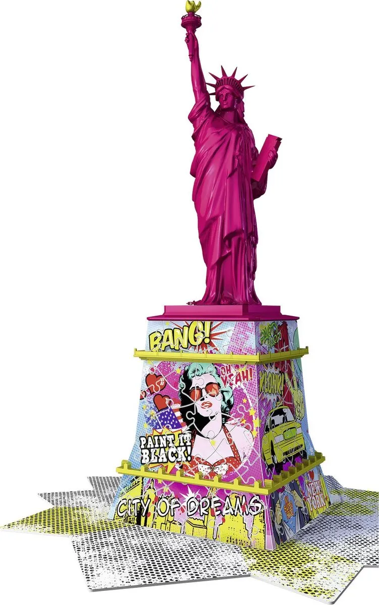 Ravensburger Statue of Liberty Pop Art 3D Puzzel 108 Stuks