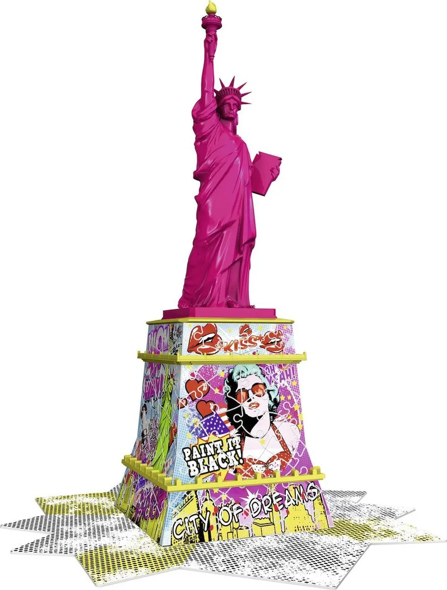 Ravensburger Statue of Liberty Pop Art 3D Puzzel 108 Stuks