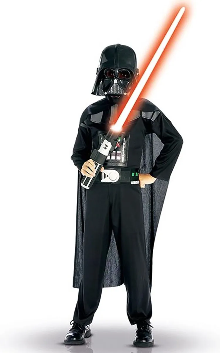 Star Wars Darth Vader Verkleedkostuum 128/140 - Zwart