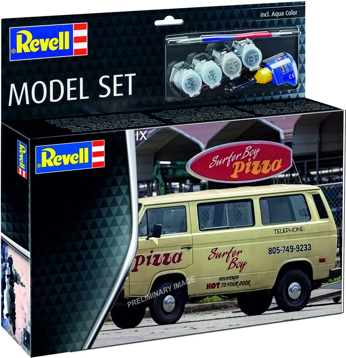 Revell 67725 Stranger Things Surfer Boy Pizza Bus Modelbouwpakket 1:25