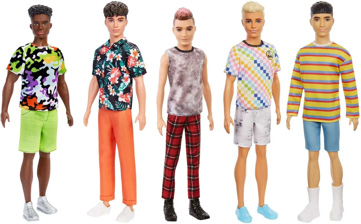 Barbie Ken Fashionistas Pop DWK44 Poppen - Multicolor