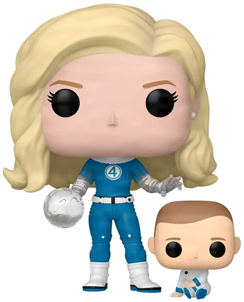 Funko Pop! Fantastic Four First Steps Franklin & Invisible Woman #1514 - Multicolor