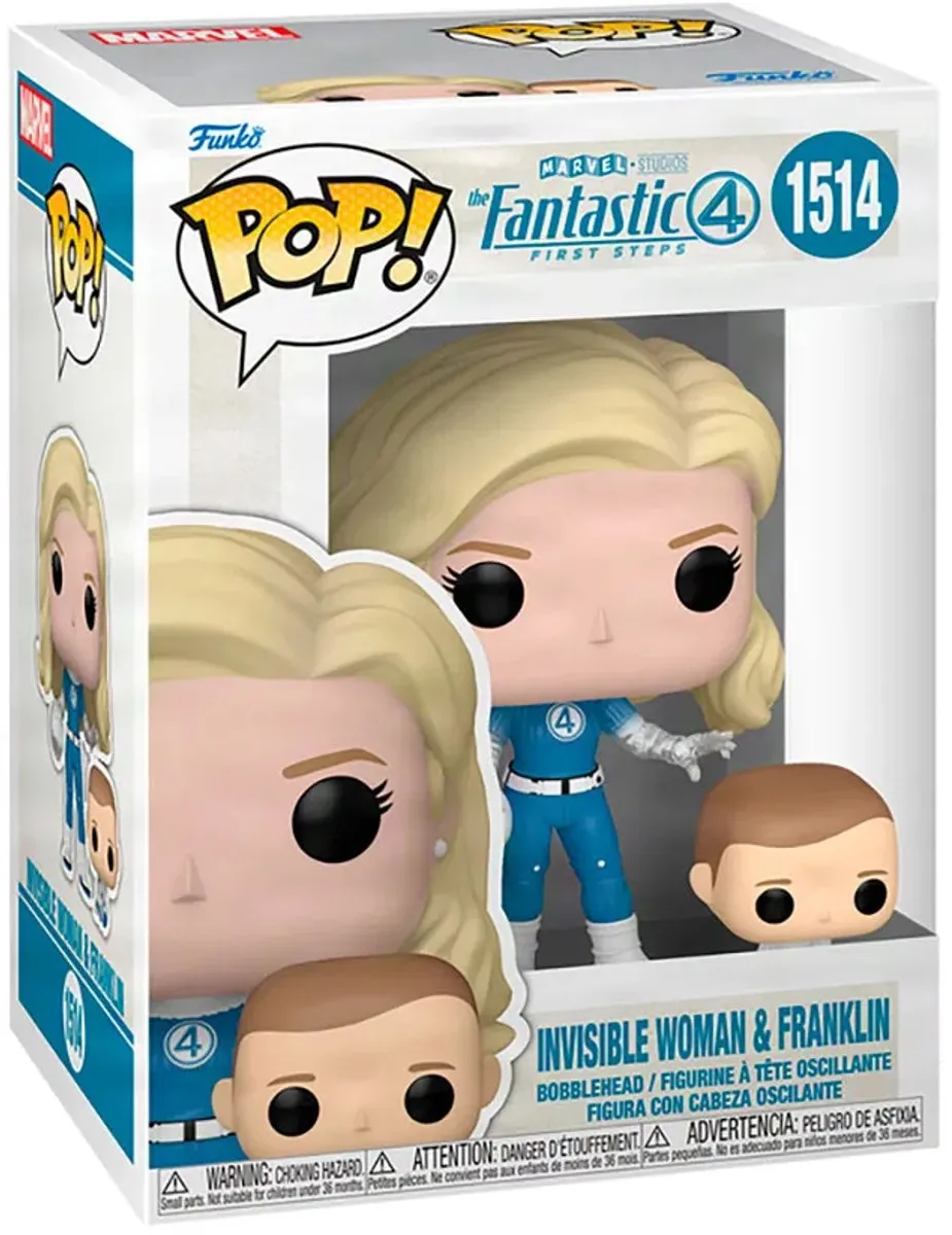 Funko Pop! Fantastic Four First Steps Franklin & Invisible Woman #1514 - Multicolor - afbeelding 6 van 6