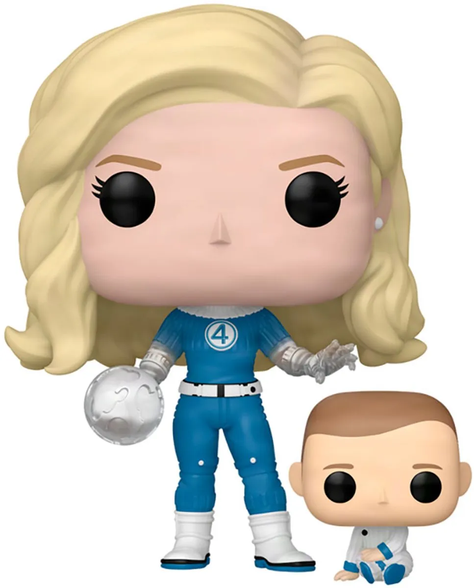 Funko Pop! Fantastic Four First Steps Franklin & Invisible Woman #1514 - Multicolor