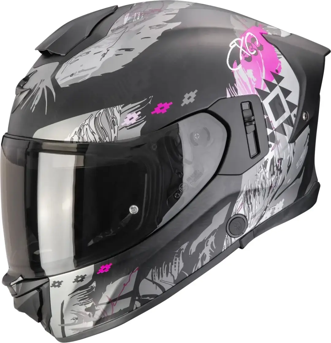 Scorpion EXO-530 Hadji Matt Black Pink