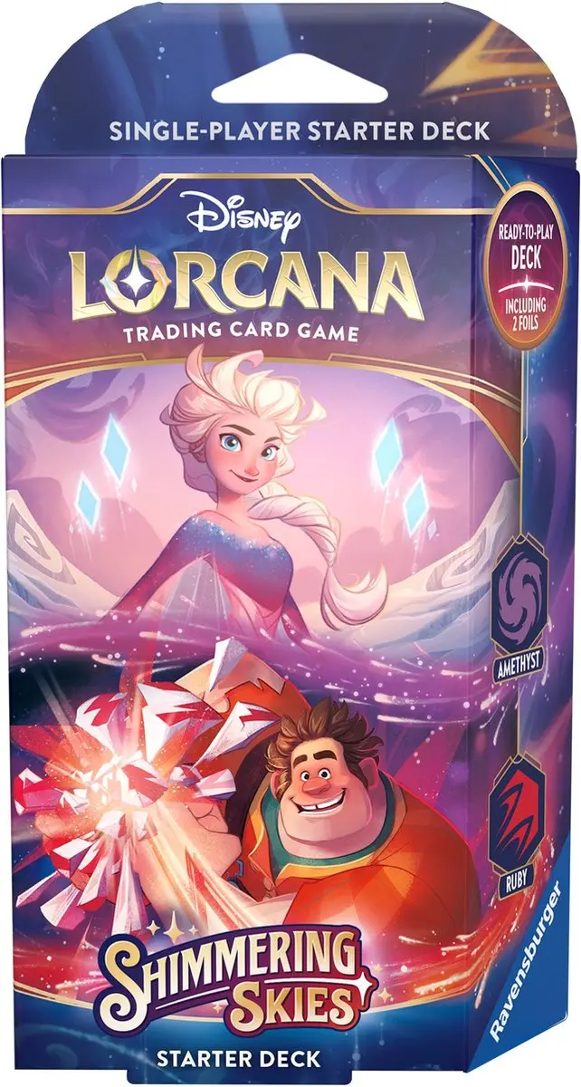 Ravensburger Disney Lorcana TCG Shimmering Skies Starter Deck Display - 8 Decks