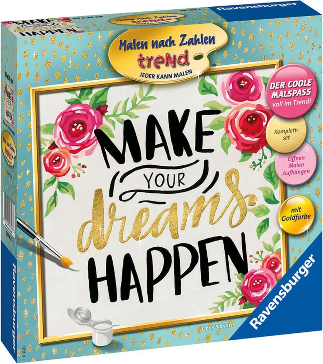 Ravensburger Schilderen op Nummer Make your Dreams Happen - Multicolor - afbeelding 2 van 3