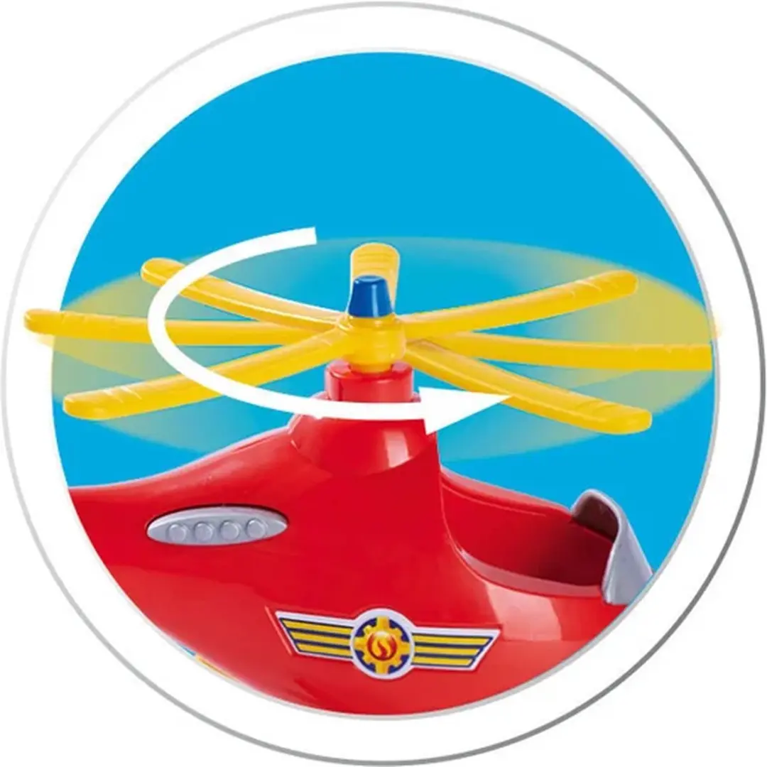 Simba Brandweerman Sam Wallaby Helikopter - Rood/Geel/Blauw - afbeelding 4 van 6
