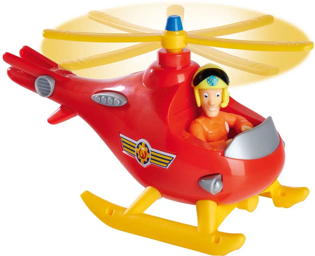 Simba Brandweerman Sam Wallaby Helikopter - Rood/Geel/Blauw - afbeelding 2 van 6