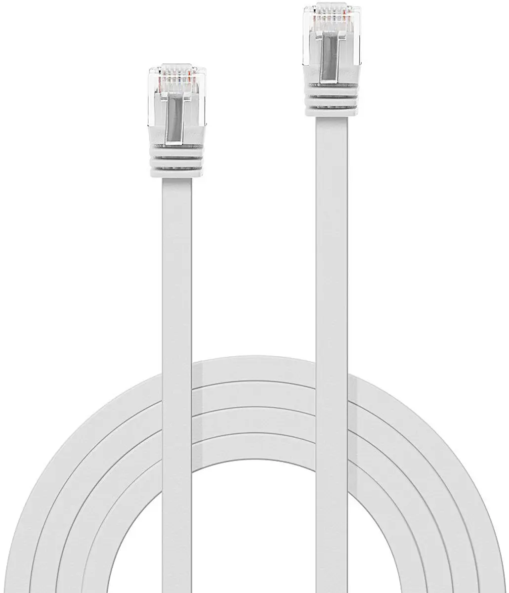 Lindy Cat.6 Flachband-Patchkabel 3m - Wit
