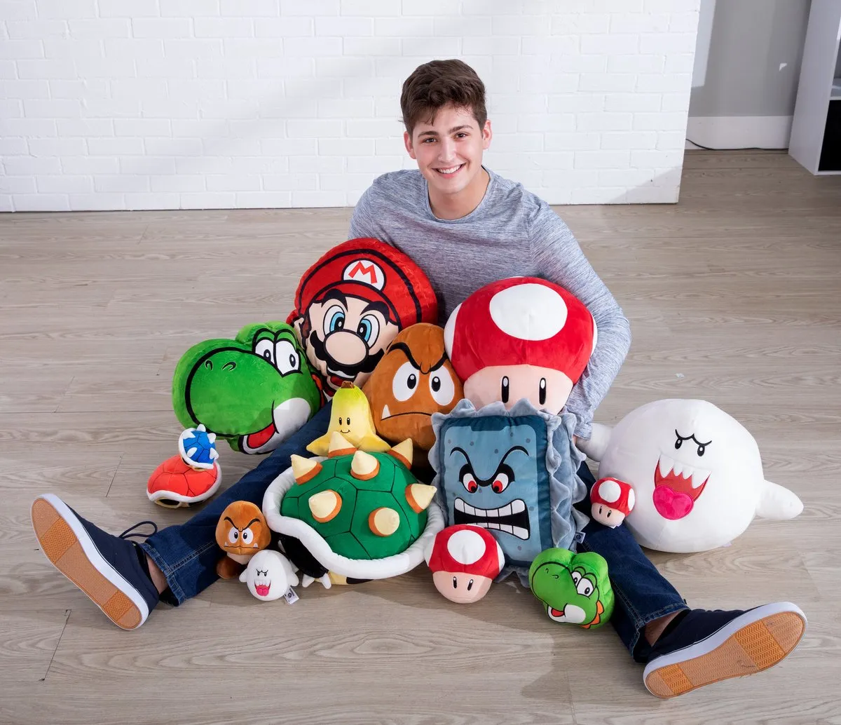 Tomy Super Mario Mega Yoshi Head Knuffel - Groen