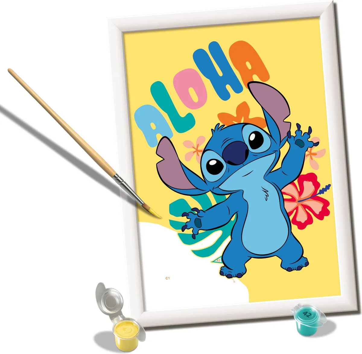 Ravensburger CreArt Disney Aloha Stitch Schilderen op nummer - Multicolor