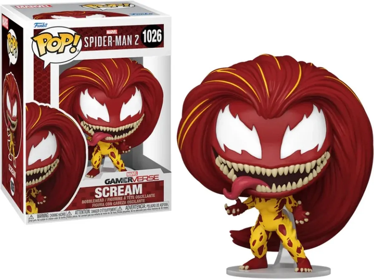 Funko Pop Games Spider-Man 2 Scream #1026 - Multi