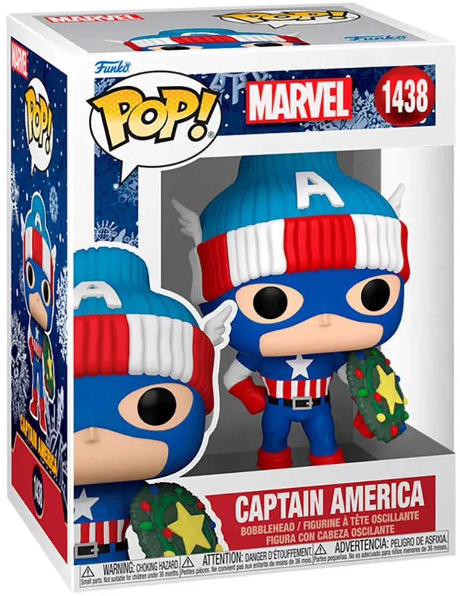 Funko Pop! Marvel Captain America Holiday #1438 - Veelkleurig