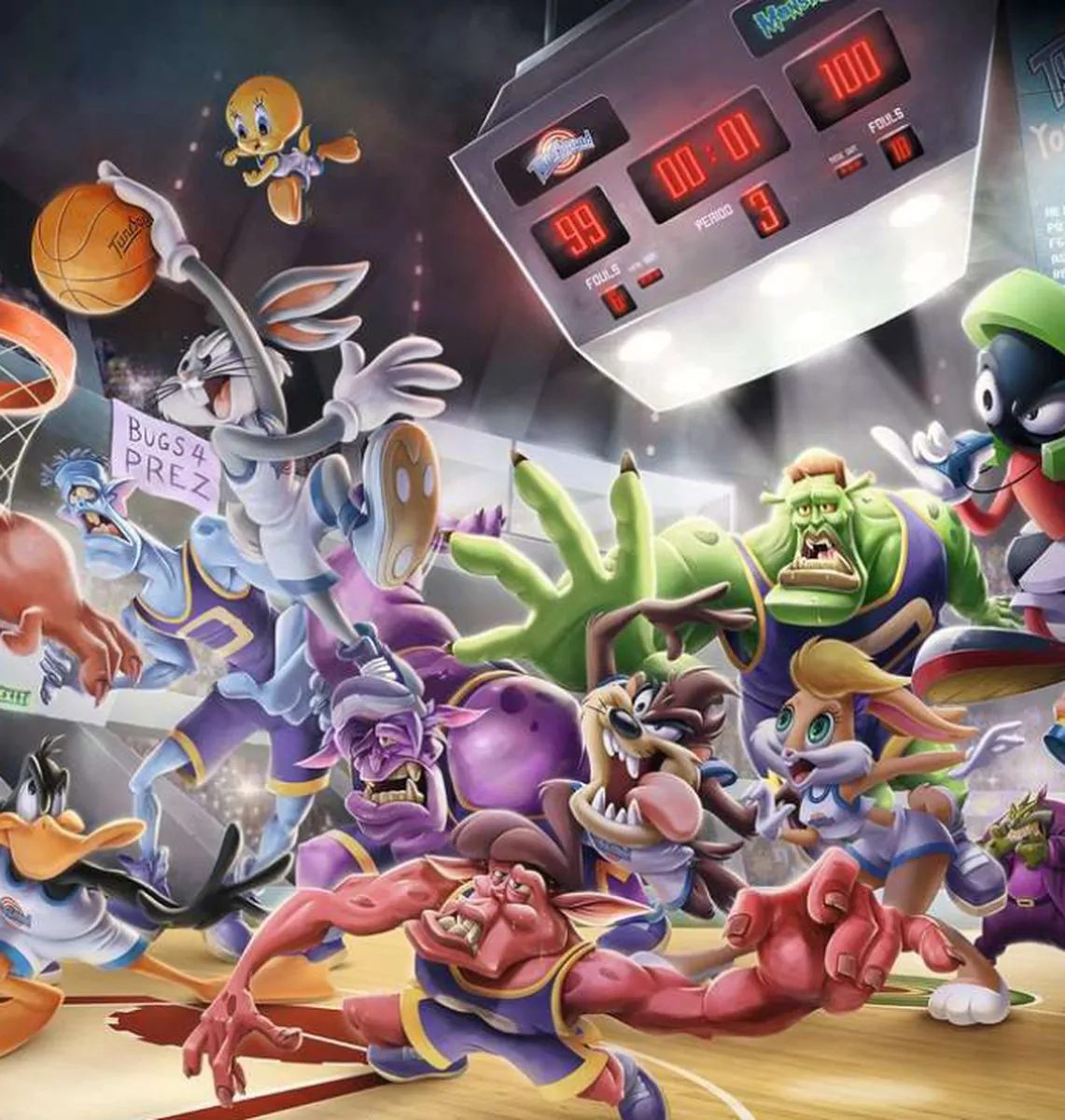 Ravensburger Space Jam Final Dunk Legpuzzel 1000 Stuks - Multicolor
