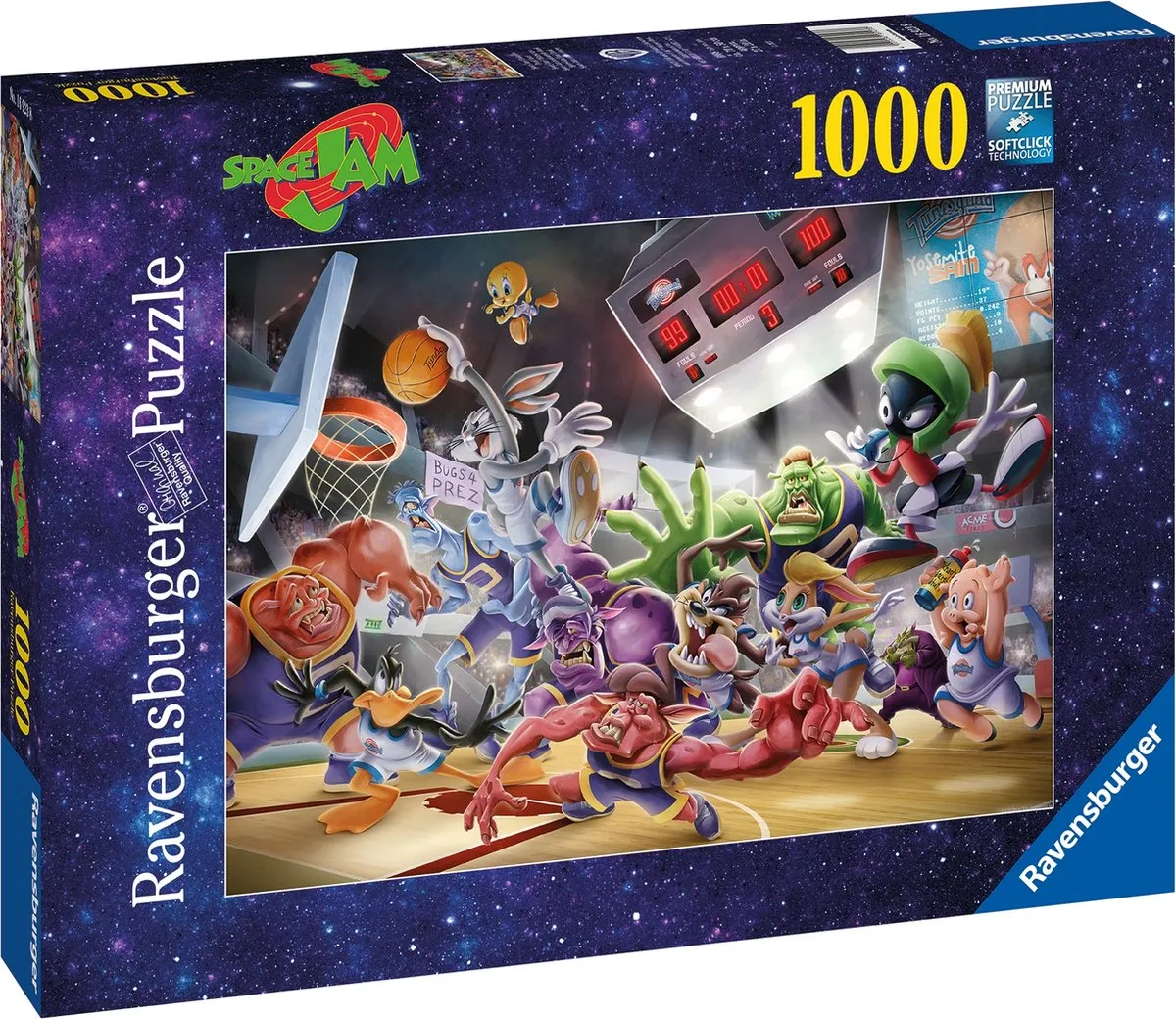 Ravensburger Space Jam Final Dunk Legpuzzel 1000 Stuks - Multicolor