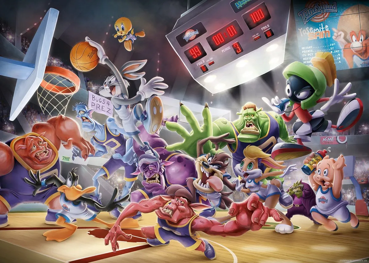 Ravensburger Space Jam Final Dunk Legpuzzel 1000 Stuks - Multicolor