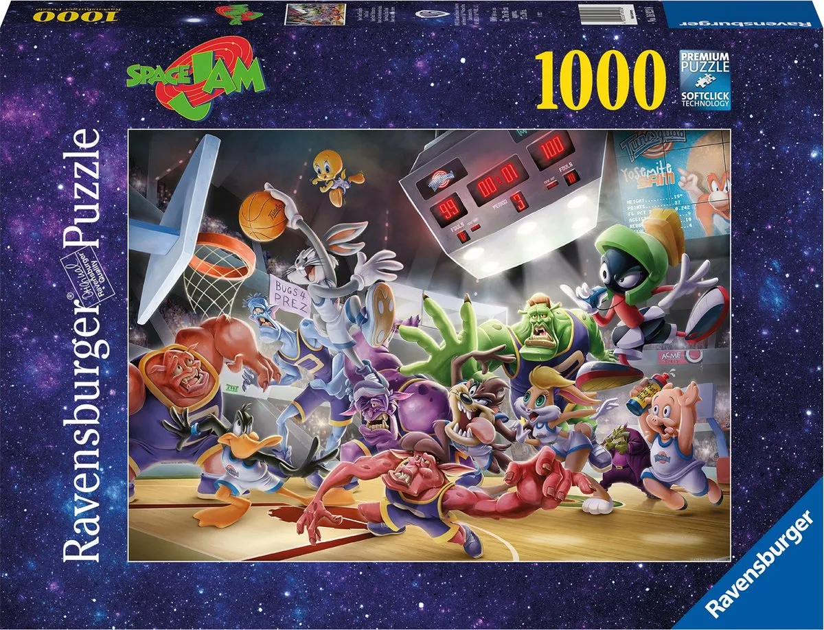 Ravensburger Space Jam Final Dunk Legpuzzel 1000 Stuks - Multicolor