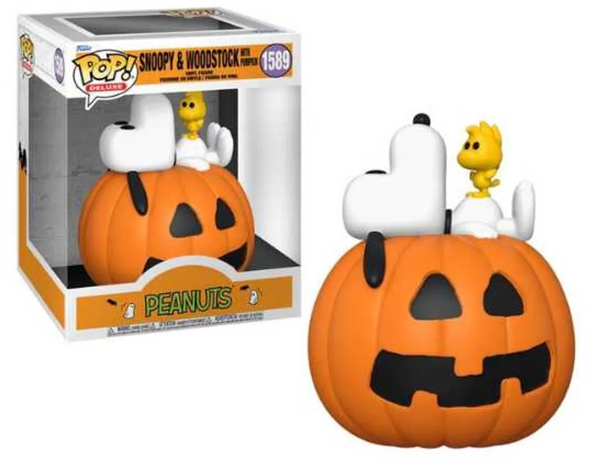 Funko Pop! Animation Snoopy & Woodstock op Pompoen #1589 Deluxe - Multi