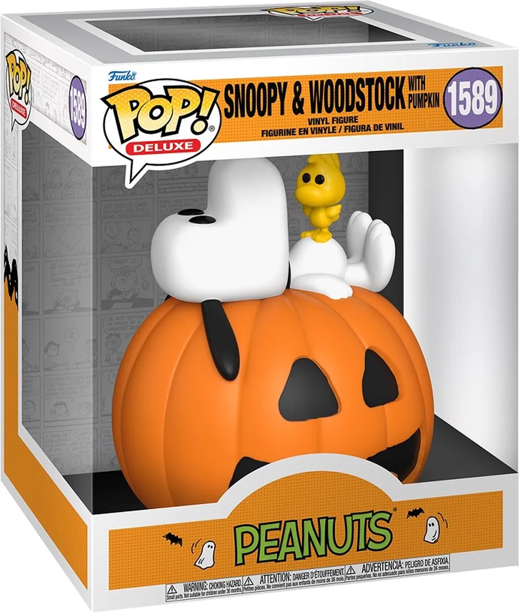 Funko Pop! Animation Snoopy & Woodstock op Pompoen #1589 Deluxe - Multi