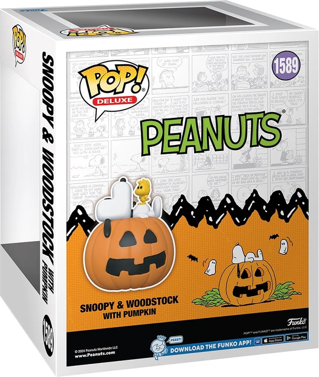Funko Pop! Animation Snoopy & Woodstock op Pompoen #1589 Deluxe - Multi