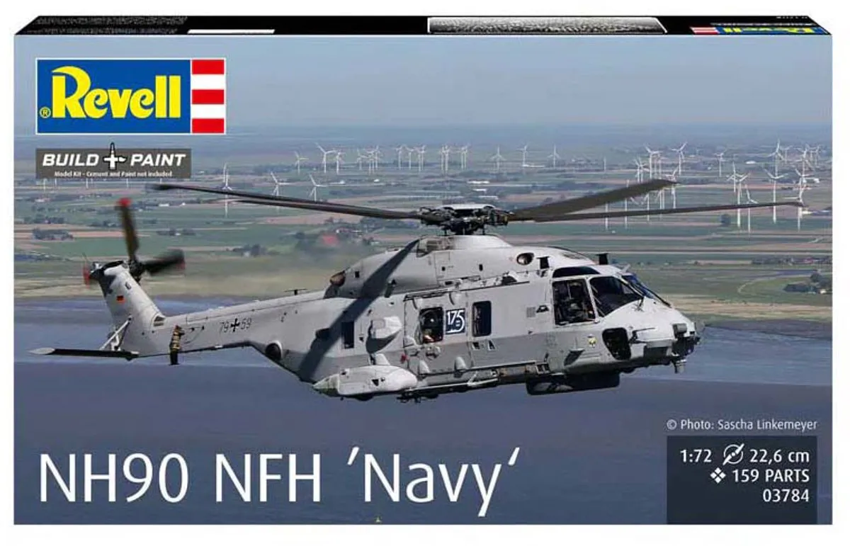 Revell NH90 NFH Navy Modelbouwpakket 1:72 - 159 Onderdelen - Multi