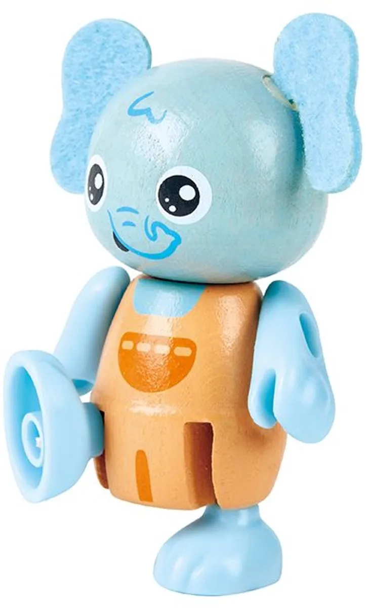 Hape Familie Olifant Poppenhuispop - 4 Stuks - Veelkleurig