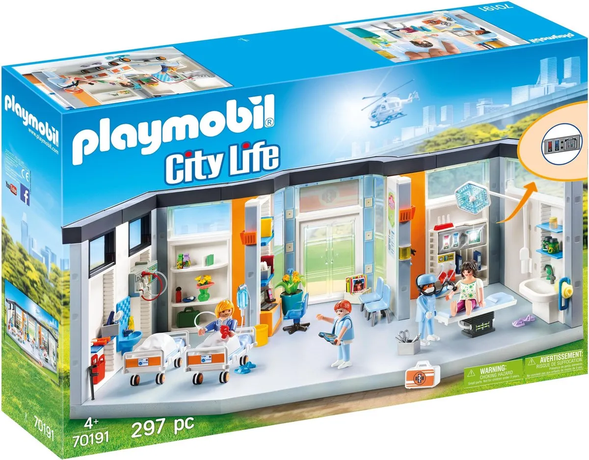 Playmobil City Life Ingerichte Ziekenhuisvleugel 70191