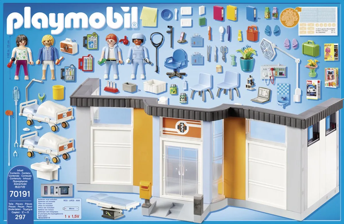 Playmobil City Life Ingerichte Ziekenhuisvleugel 70191 - Multicolor