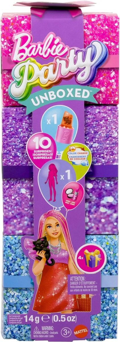 Barbie Uitpakparty Chic Feestje Pop JFY68 - Rood