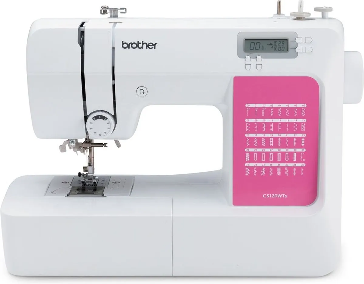Brother CS120WTSRF1 Naaimachine - 40 Steken - Wit/Rose