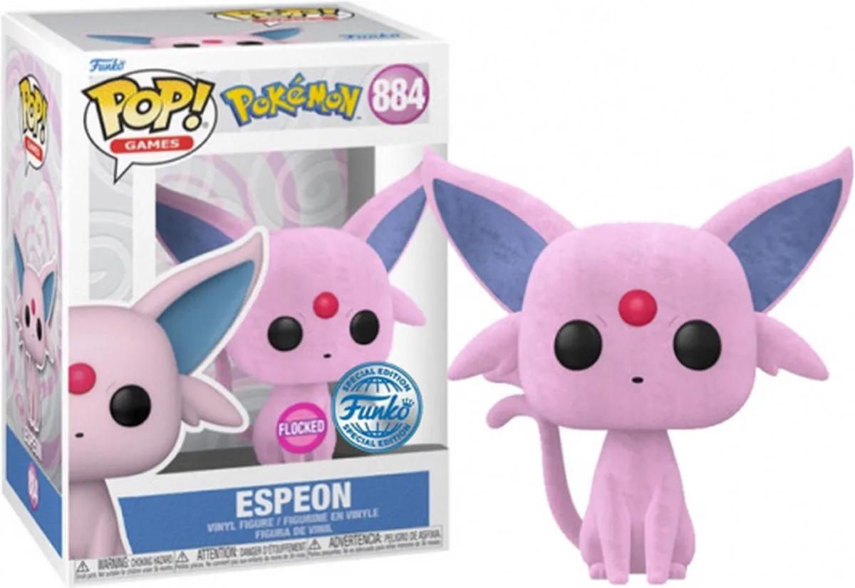Funko Pop! Pokémon Espeon Flocked 69132 - Veelkleurig
