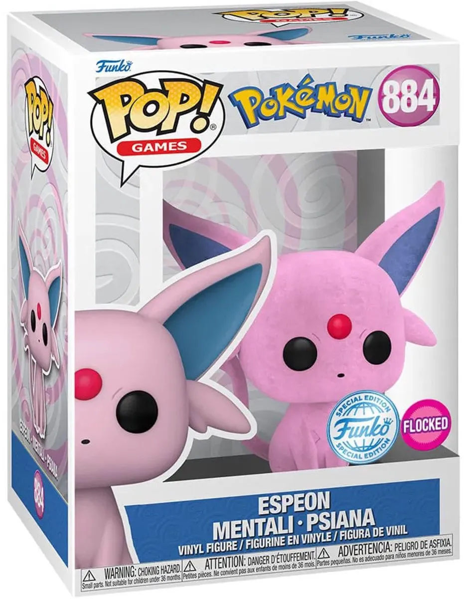 Funko Pop! Pokémon Espeon Flocked 69132 - Veelkleurig