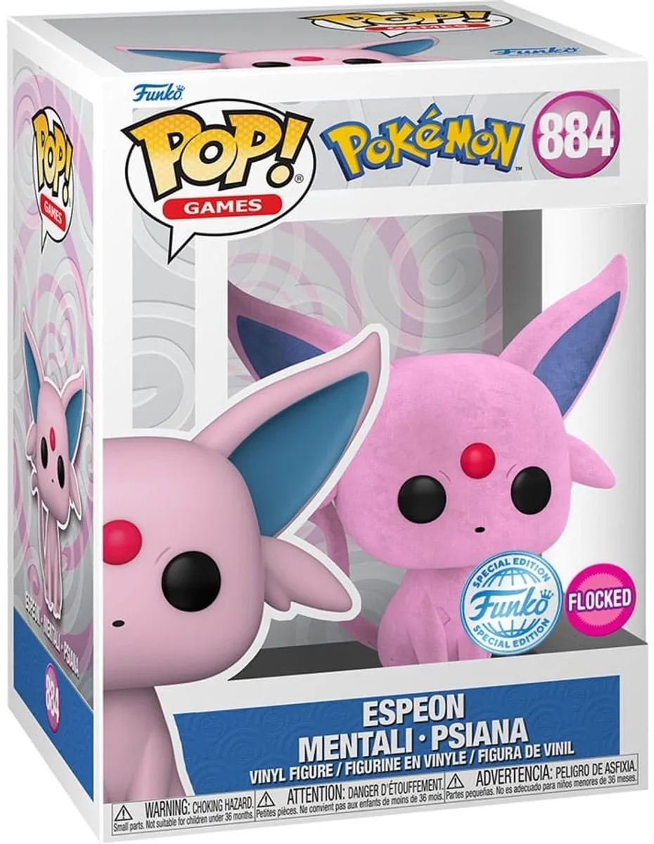 Funko Pop! Pokémon Espeon Flocked 69132 - Veelkleurig