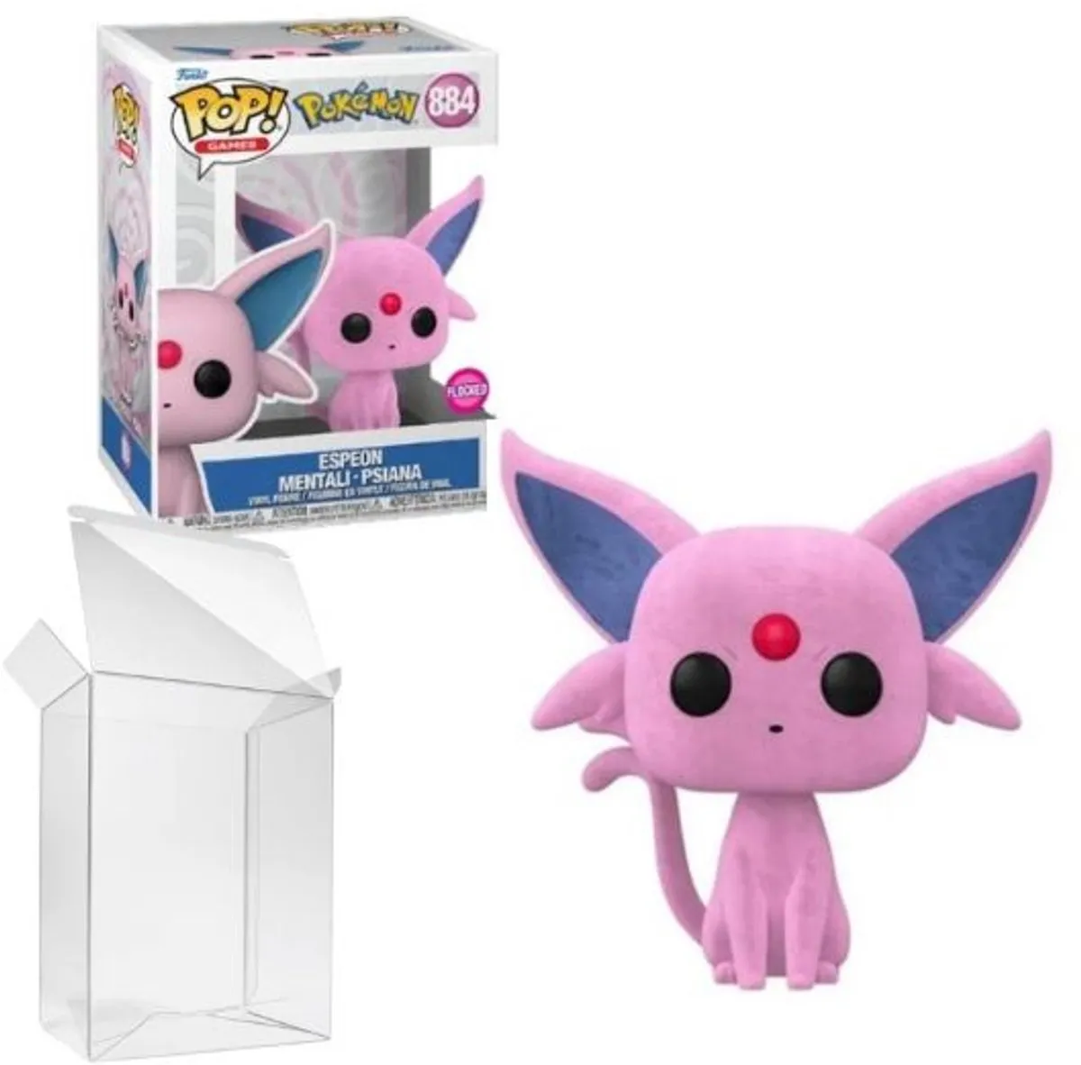 Funko Pop! Pokémon Espeon Flocked 69132 - Veelkleurig - afbeelding 6 van 6