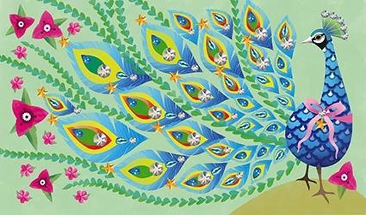 Janod Strass Mooie Vogels Knutselset - 3 Schilderijen Multikleur - afbeelding 6 van 6