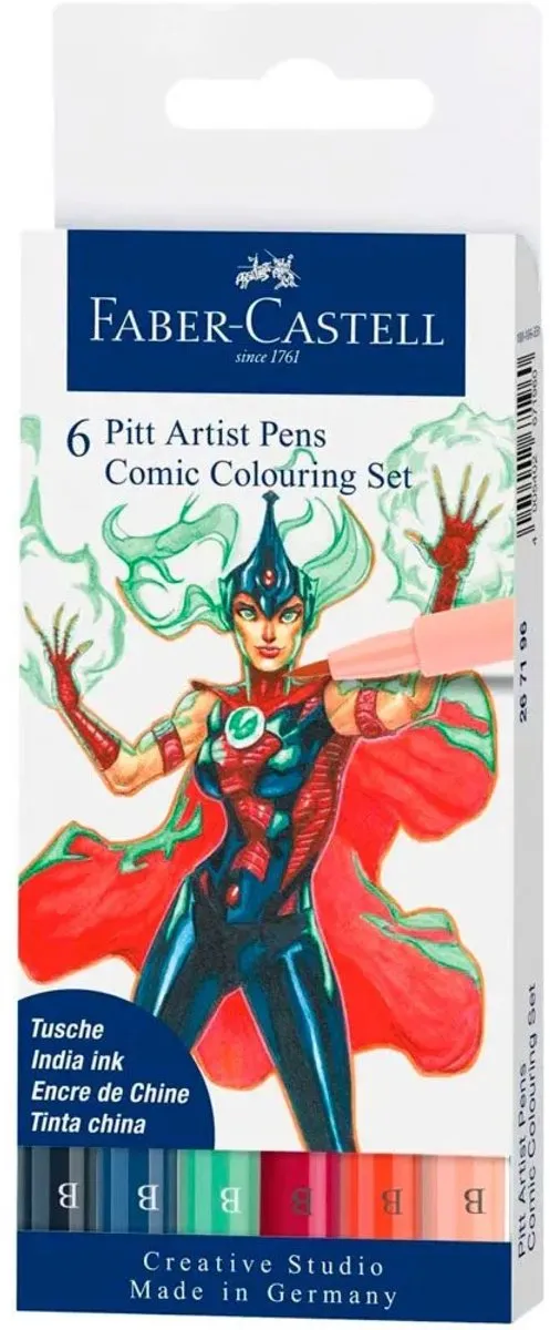 Faber-Castell Pitt Artist Pen Comic - 6-delig - afbeelding 6 van 6