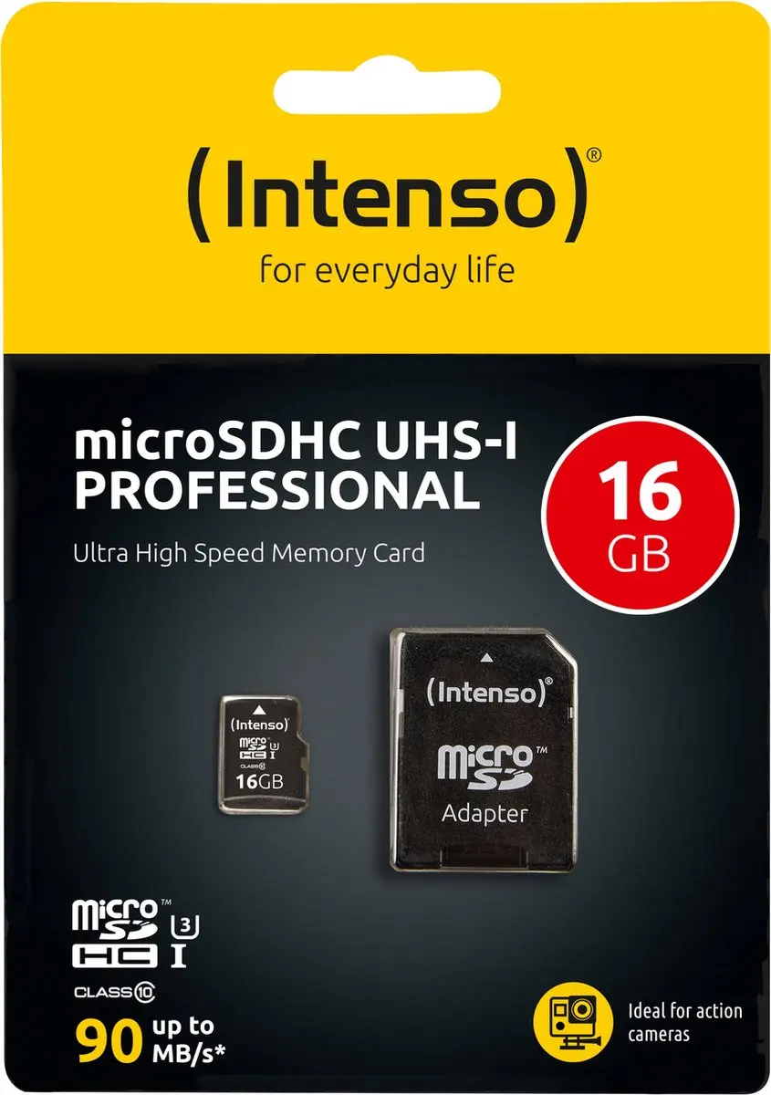 Intenso 3433470 Micro SDHC 16GB UHS-I Class 10 - afbeelding 6 van 6