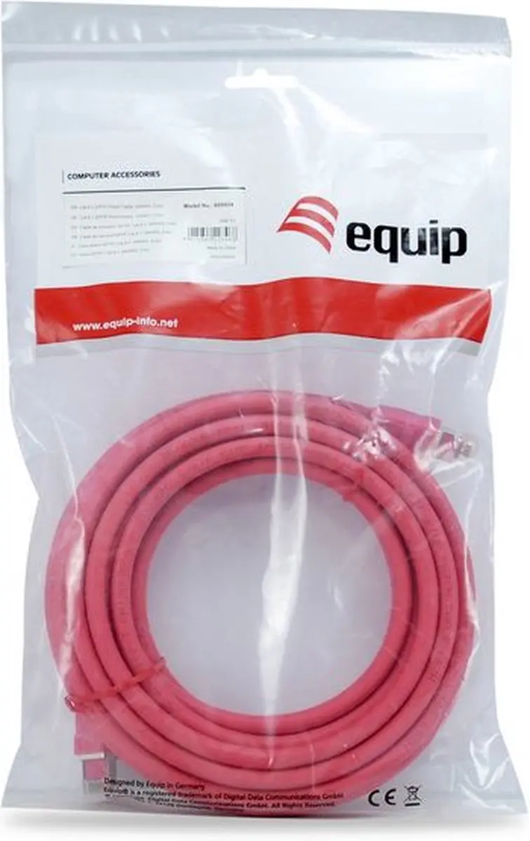 Equip 608027 Patchkabel Cat8.1 S/FTP 0,5m Rood - afbeelding 2 van 4