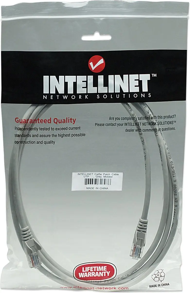 Intellinet Patchkabel Cat5e RJ45 7.5m Grijs - afbeelding 4 van 5