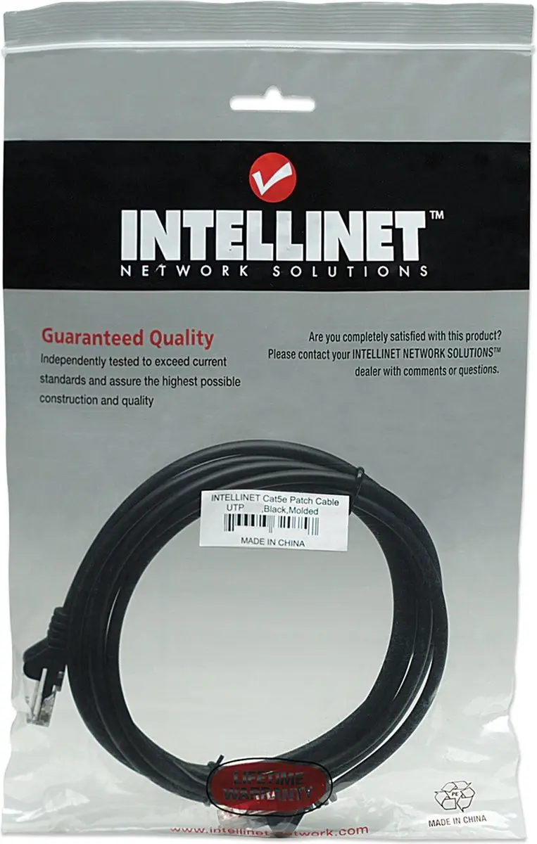 Intellinet 320771 Patchkabel RJ45 Cat5e 5m - Zwart - afbeelding 5 van 6