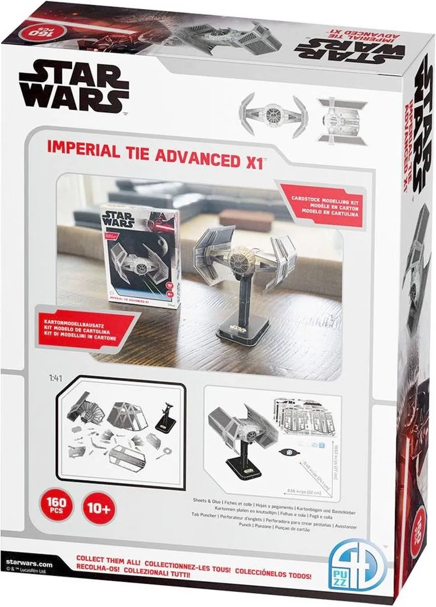 Revell 00318 Star Wars TIE Advanced X Modelbouwpakket - 160 Onderdelen - Multi