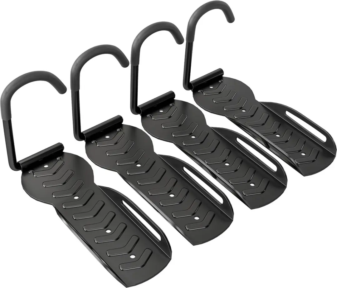 SPORTNOW-Metall-Schwarz-25,5L x 10,5B x 4H cm-Fahrrad-Wandhalterung