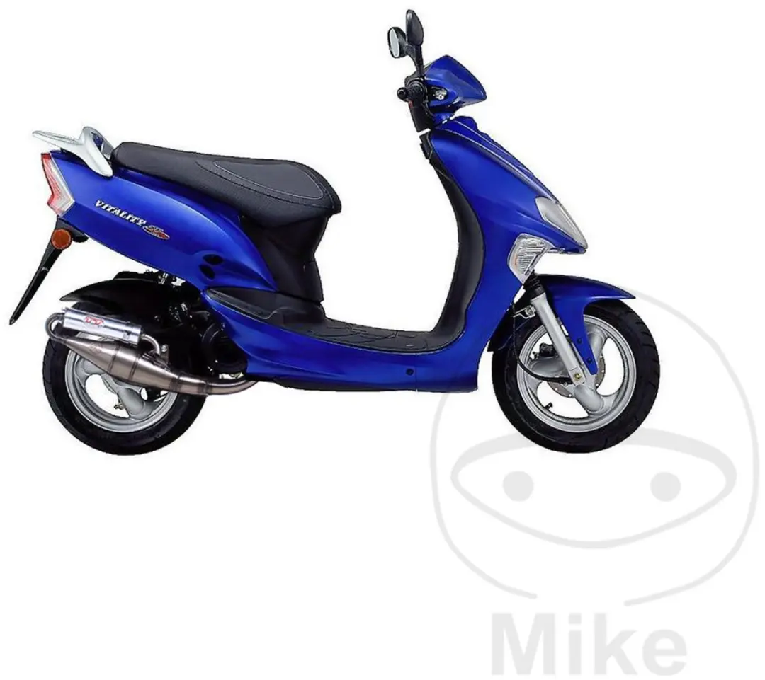 nieuwe leovince uitlaatdemper voor kymco 50 b&w scooter