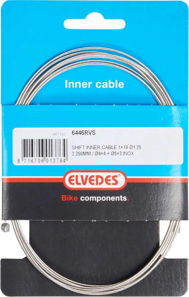 Elvedes Versnellingsbinnenkabel 2,25m