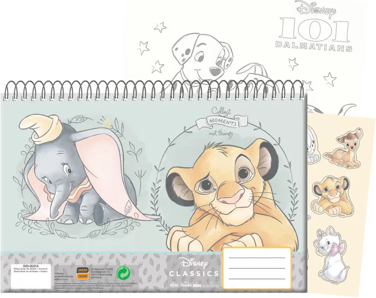 Disney Cute Classic Tekenblok A4 40 Pagina's