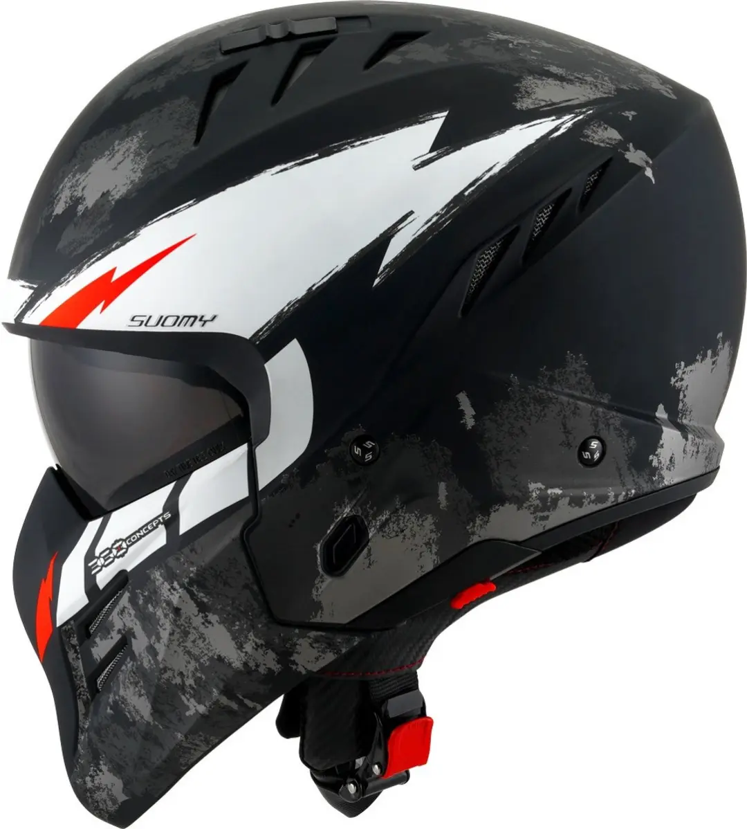 Suomy Armor Hi-Volt Jethelm S - Zwart/Wit