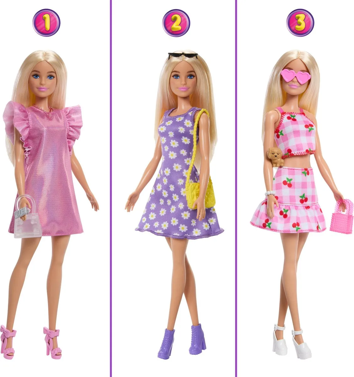 Barbie Super Kledingkast - Modepop met 25 Stuks - Roze Glitter