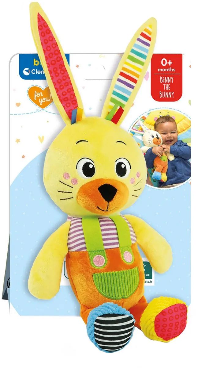 Clementoni Benny the Bunny Knuffel - Multicolor