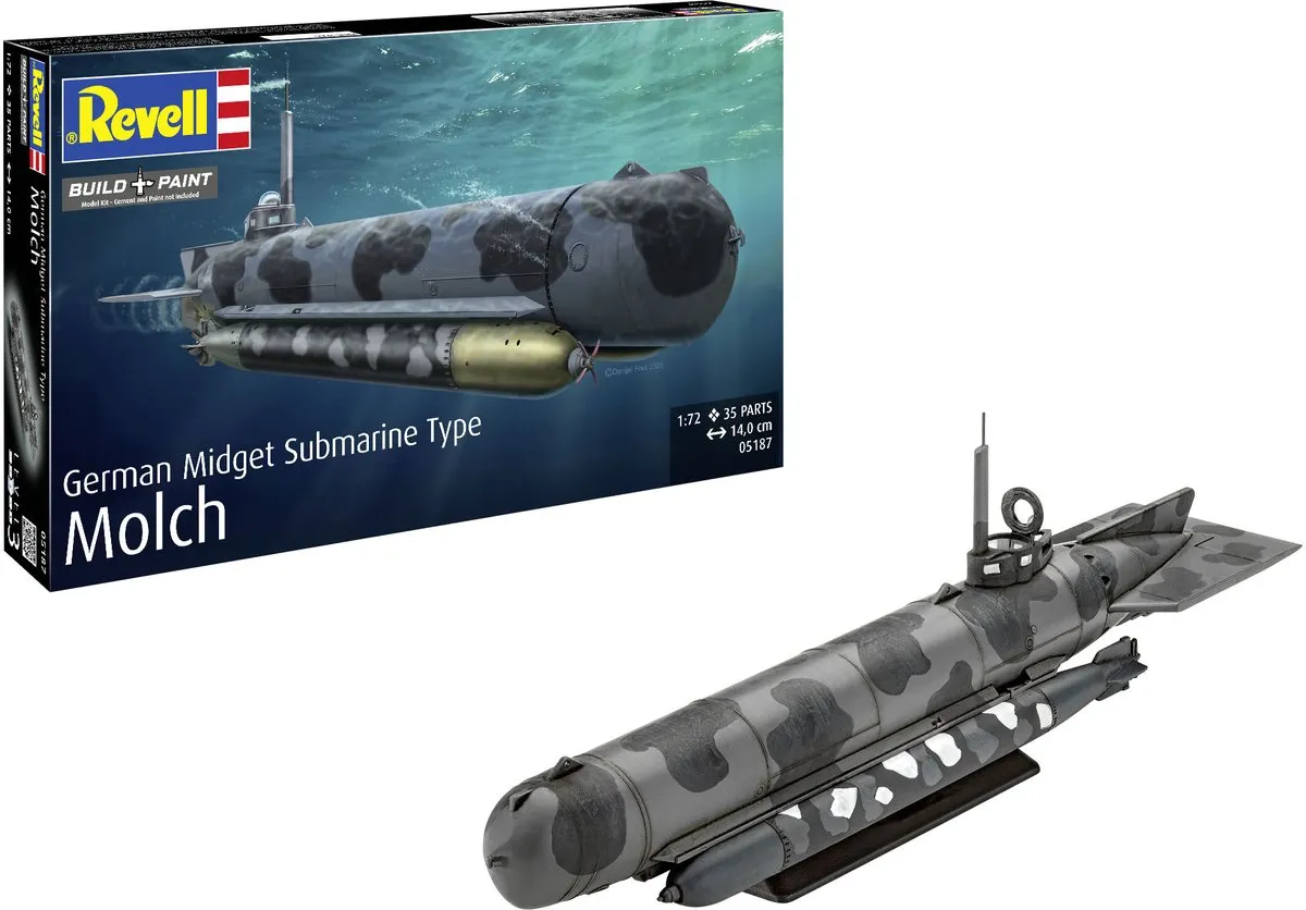 Revell 05187 Duitse Molch Type Midget Submarine WWII